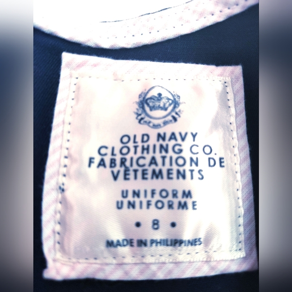 Old Navy Schoolwear Uniform dress, Girls' Drop Waist Pleated Jumper w/White Top - Picture 4 of 10